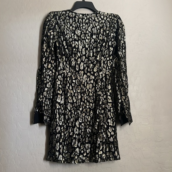 MICHAEL MICHAEL KORS Metallic Leopard Clip Jacquard Dress - Picture 5 of 8